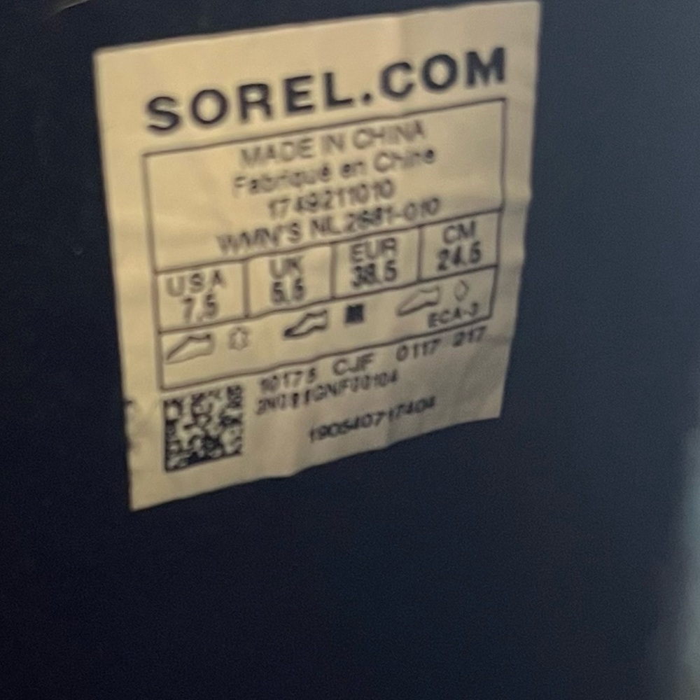 Sorel Farah Waterproof Suede Tall Black Boot size 7.5 womens shoes - Picture 9 of 14